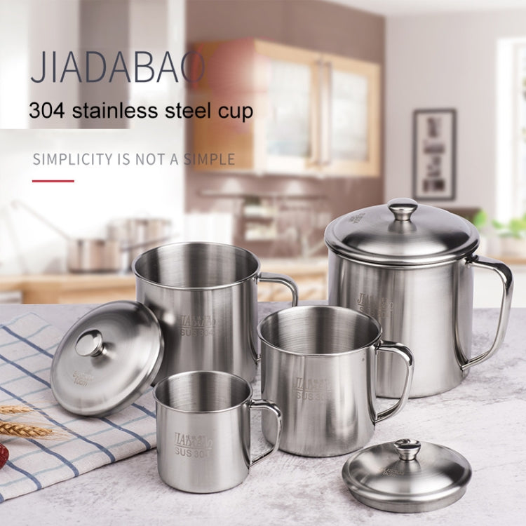 Tazza per bambini in acciaio inossidabile 304 extra spessa da 5 pezzi con coperchio per maniglia Tazza per acqua potabile per adulti per uso domestico, 7cm without cover, 8cm with cover, 9cm with cover, 10cm with cover, 11cm with cover, 12cm with cover
