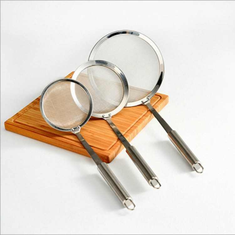 Succo di frutta in acciaio inossidabile, latte di soia, olio, pentola calda, farina, filtro, perdite di grasso, 10cm, 12cm, 16cm