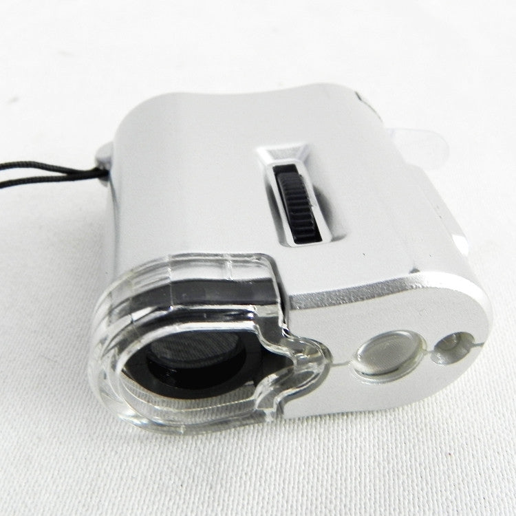 Lente d'ingrandimento 60x con luce LED e UV