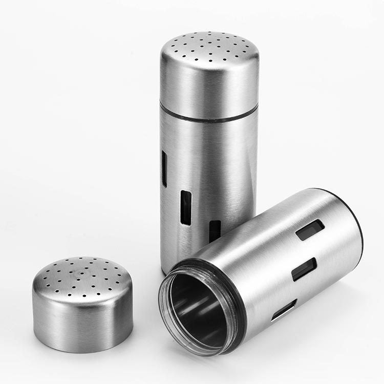 Barattoli per salsa in acciaio inossidabile Barattoli per peperoncino Barattoli per condimenti per barbecue Set di barattoli per condimenti, Small Hole, Large Hole, Mesh  Hole