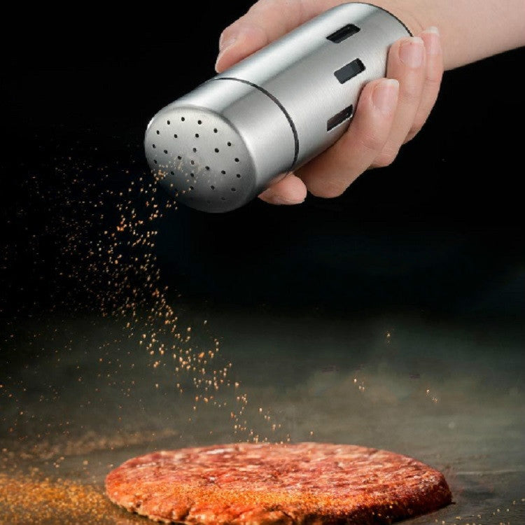 Barattoli per salsa in acciaio inossidabile Barattoli per peperoncino Barattoli per condimenti per barbecue Set di barattoli per condimenti, Small Hole, Large Hole, Mesh  Hole