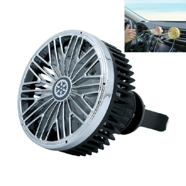 Ventilatore per auto con interfaccia USB multifunzione Mini lampada a LED per auto