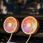 Ventilatore per auto con interfaccia USB multifunzione Mini lampada a LED per auto
