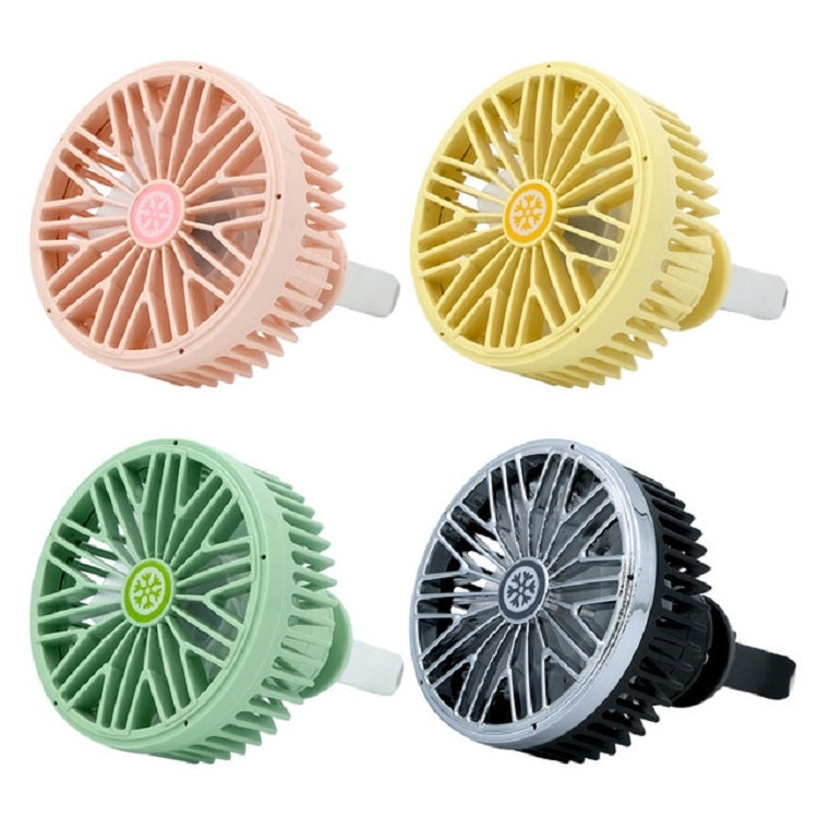 Ventilatore per auto con interfaccia USB multifunzione Mini lampada a LED per auto