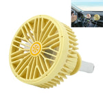 Ventilatore per auto con interfaccia USB multifunzione Mini lampada a LED per auto