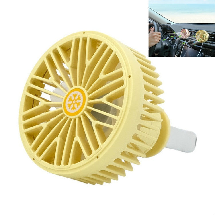Ventilatore per auto con interfaccia USB multifunzione Mini lampada a LED per auto