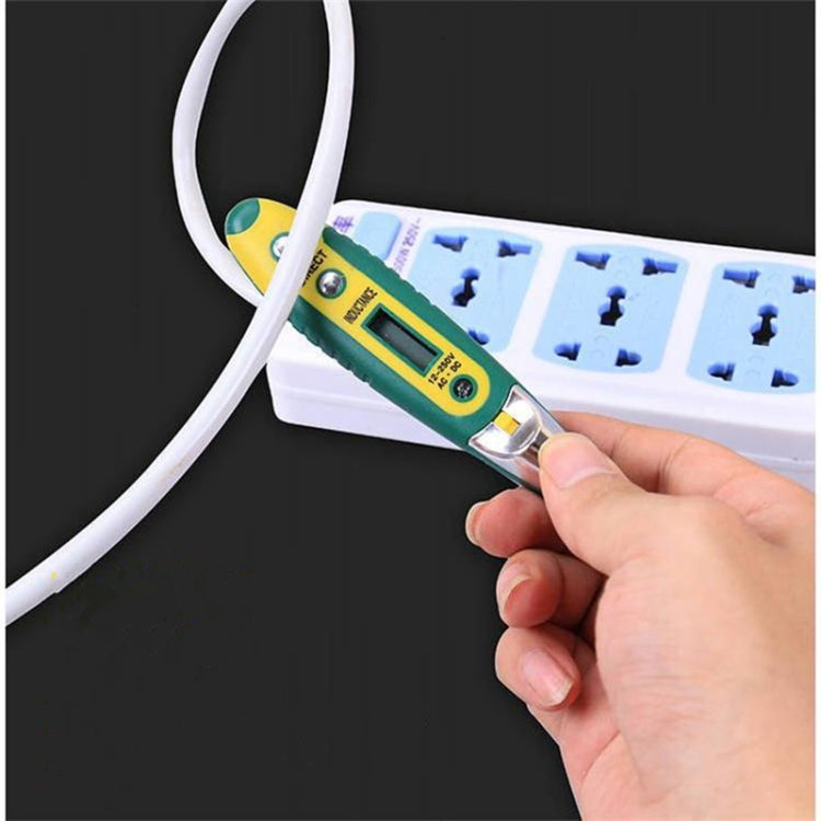 Penna per test del rilevatore di tensione del circuito di uscita CA 220 V CA CC ad alta precisione per cacciavite elettrico con visione notturna, Digital Display Pen (Card), Digital Display Electric Pen (OPP ), Digital Display Pen (Card)+Battery