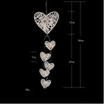Ornamenti creativi per la stanza della campana con cuore d'amore in rattan, MS0033
