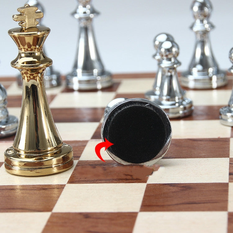 Set di scacchi per scacchiera europea semplice in lega di zinco, European Chess Set