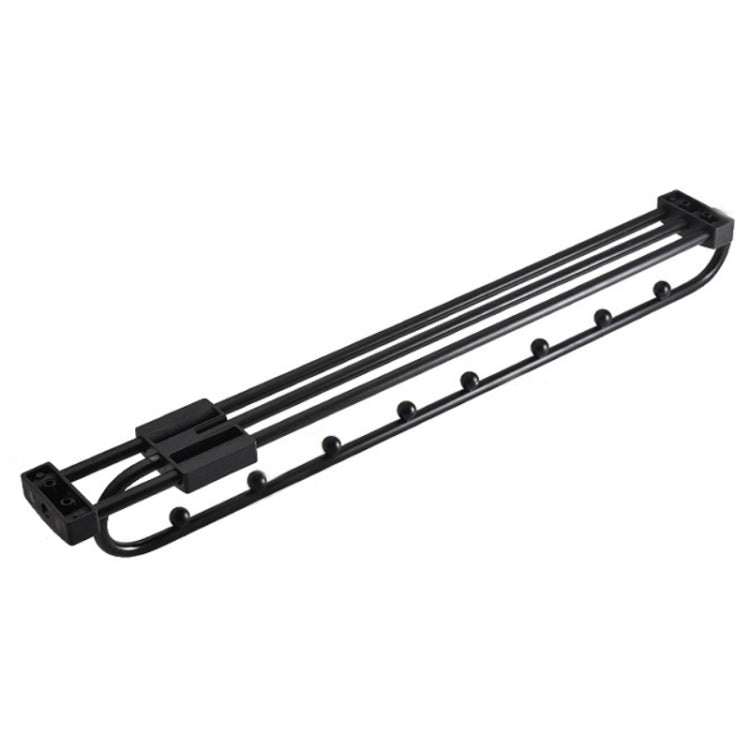 Hardware per guardaroba Asta appendiabiti push-pull, Y03 Black 16 inches 7 beads, Y03 Black 18 inch 8 Beads