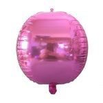 Decorazione di nozze per feste di festa Palloncino a specchio rotondo colorato 4D, 22 inches 4D