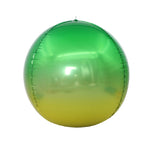 Decorazione di nozze per feste di festa Palloncino a specchio rotondo colorato 4D, 22 inches 4D