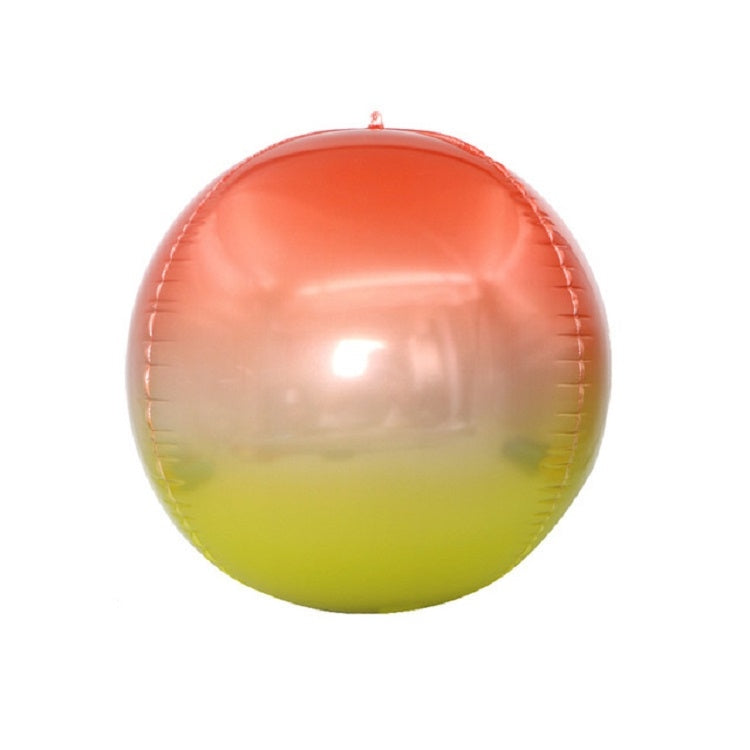 Decorazione di nozze per feste di festa Palloncino a specchio rotondo colorato 4D, 22 inches 4D