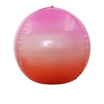 Decorazione di nozze per feste di festa Palloncino a specchio rotondo colorato 4D, 22 inches 4D