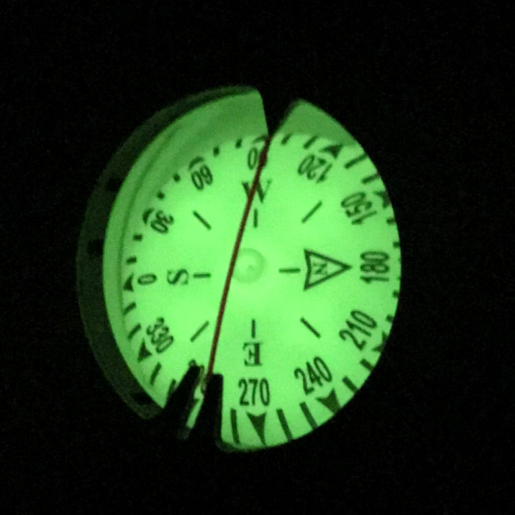 Bussola subacquea in stile orologio PW60 Quadrante a forte fluorescenza magnetica Bussola resistente alla corrosione, PW60 Watch-style Diving Compass