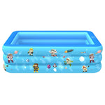 Piscina gonfiabile quadrata per bambini con modello aerospaziale per interni ed esterni per uso domestico, 120 x 85 x 35cm, 130 x 85 x 50cm, 150 x 110 x 50cm, 180 x 130 x 55cm, 210 x 135 x 55cm