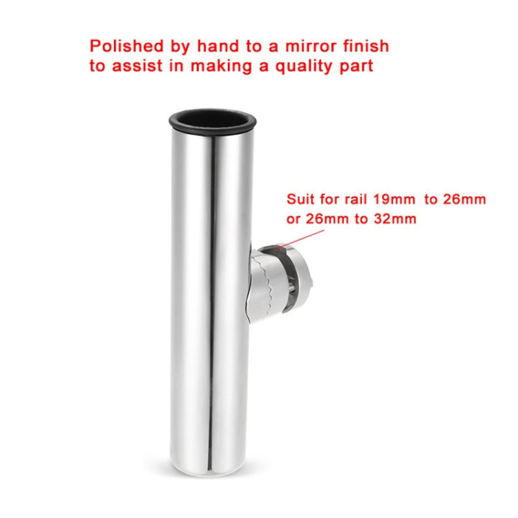 BSET MATEL Marine Hardware Acciaio inossidabile 316 Canna da pesca Sedile Staffa per pesca in mare per yacht, 19-26mm, 26-32mm