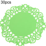 10 sottobicchieri caldi in pizzo con fiore in pizzo, in silicone, antiscivolo, isolanti, portabevande calde