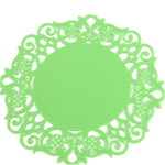 10 sottobicchieri caldi in pizzo con fiore in pizzo, in silicone, antiscivolo, isolanti, portabevande calde