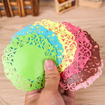 10 sottobicchieri caldi in pizzo con fiore in pizzo, in silicone, antiscivolo, isolanti, portabevande calde