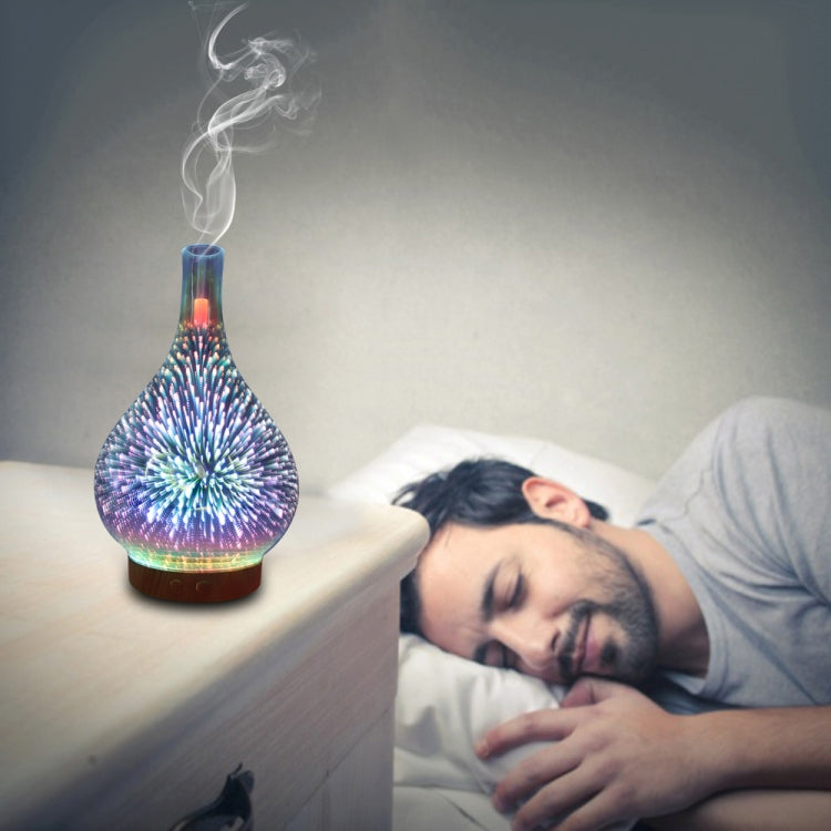 STB-XB10 Fuochi d'artificio 3D 7 colori LED Luce notturna Umidificatore Aroma Diffusore di oli essenziali Mist Maker, US Plug, EU Plug, UK Plug, AU Plug