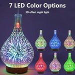 STB-XB10 Fuochi d'artificio 3D 7 colori LED Luce notturna Umidificatore Aroma Diffusore di oli essenziali Mist Maker, US Plug, EU Plug, UK Plug, AU Plug