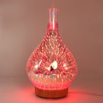 STB-XB10 Fuochi d'artificio 3D 7 colori LED Luce notturna Umidificatore Aroma Diffusore di oli essenziali Mist Maker, US Plug, EU Plug, UK Plug, AU Plug