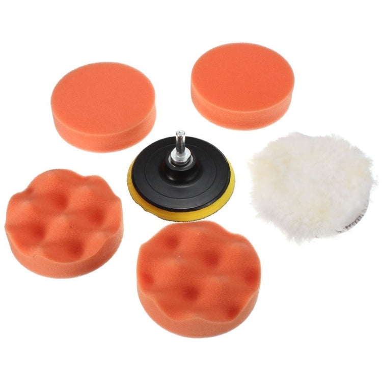 Set di tamponi per lucidatura 7 in 1 Kit di tamponi per lucidatura per auto con filo per lucidatrice per auto, 3 inch, 4 inch, 5 inch, 6 inch, 7 inch