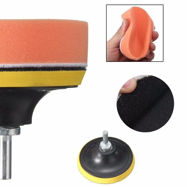 Set di tamponi per lucidatura 7 in 1 Kit di tamponi per lucidatura per auto con filo per lucidatrice per auto, 3 inch, 4 inch, 5 inch, 6 inch, 7 inch