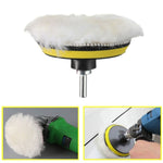 Set di tamponi per lucidatura 7 in 1 Kit di tamponi per lucidatura per auto con filo per lucidatrice per auto, 3 inch, 4 inch, 5 inch, 6 inch, 7 inch