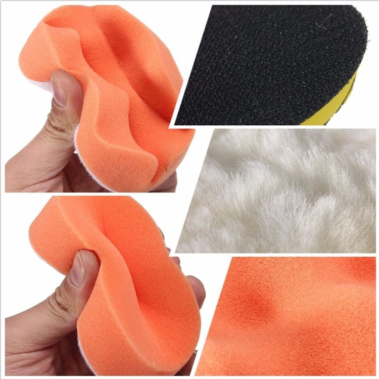 Set di tamponi per lucidatura 7 in 1 Kit di tamponi per lucidatura per auto con filo per lucidatrice per auto, 3 inch, 4 inch, 5 inch, 6 inch, 7 inch