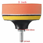 Set di tamponi per lucidatura 7 in 1 Kit di tamponi per lucidatura per auto con filo per lucidatrice per auto, 3 inch, 4 inch, 5 inch, 6 inch, 7 inch