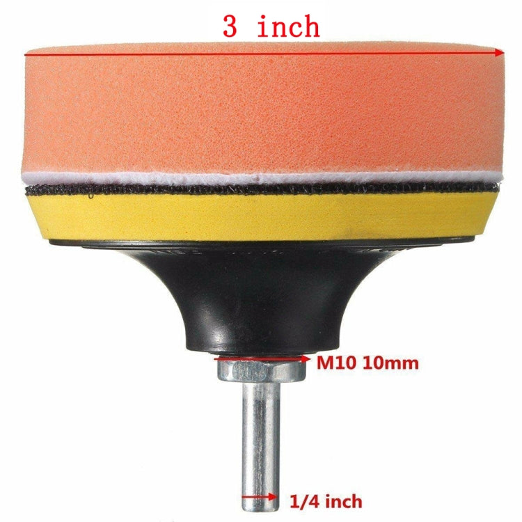 Set di tamponi per lucidatura 7 in 1 Kit di tamponi per lucidatura per auto con filo per lucidatrice per auto, 3 inch, 4 inch, 5 inch, 6 inch, 7 inch