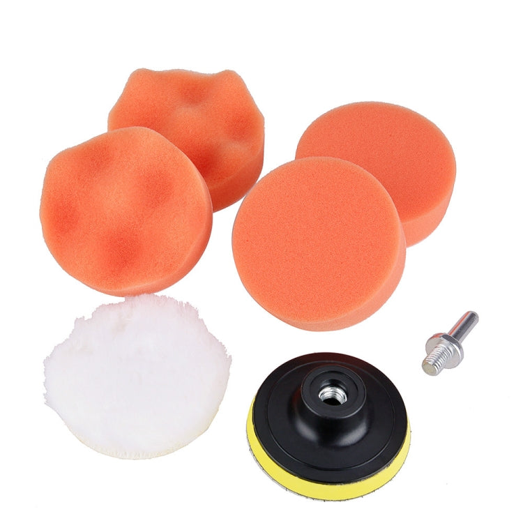 Set di tamponi per lucidatura 7 in 1 Kit di tamponi per lucidatura per auto con filo per lucidatrice per auto, 3 inch, 4 inch, 5 inch, 6 inch, 7 inch