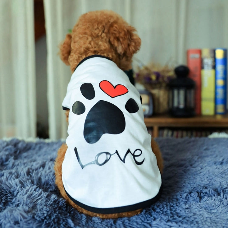 Vestiti per animali domestici Vestiti per cani con motivo amore per cani, XS, S, M, L, XL, XXL