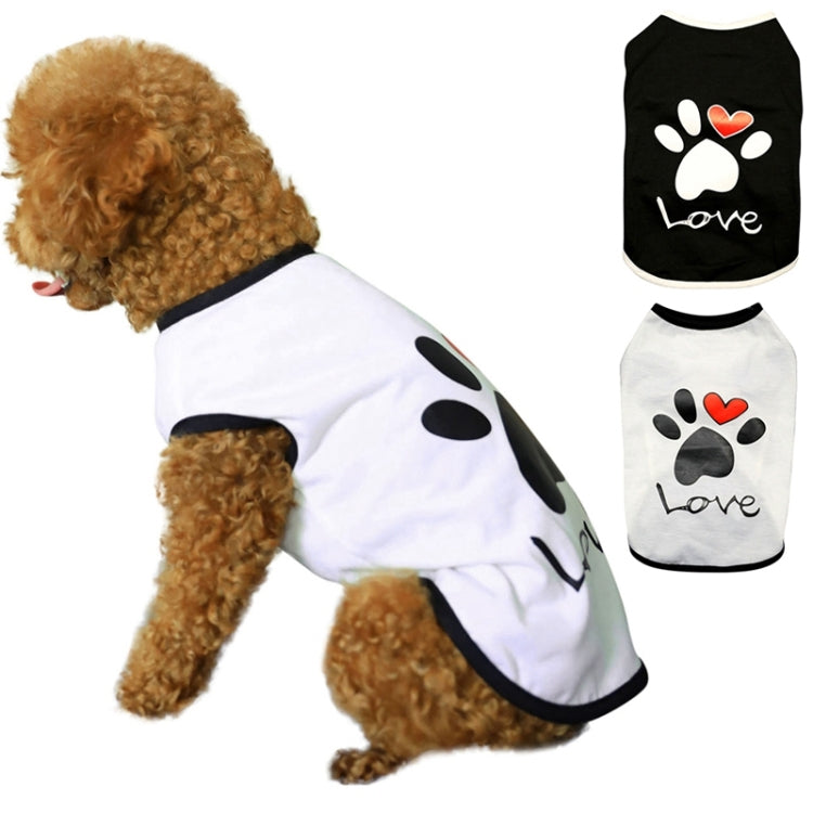 Vestiti per animali domestici Vestiti per cani con motivo amore per cani, XS, S, M, L, XL, XXL