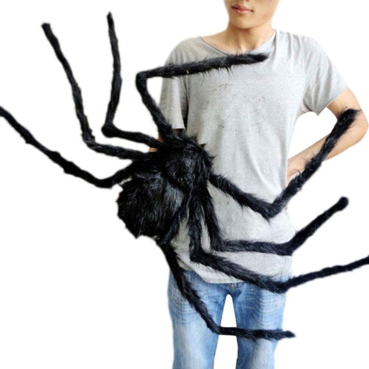 2 pezzi di decorazione creativa per ragni di peluche neri per feste di Halloween, 15cm, 30cm, 50cm, 75cm, 90cm
