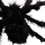 2 pezzi di decorazione creativa per ragni di peluche neri per feste di Halloween, 15cm, 30cm, 50cm, 75cm, 90cm