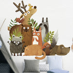 Animali creativi Cartoon Camera dei bambini Scuola materna Camera da letto TV Battiscopa Adesivi per la casa Adesivi per la decorazione della parete, Creative Animal