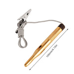 Matita per test di circuito automobilistico con luce di prova generale per penna elettrica in rame da 2 pezzi 6-24V, Copper Electric Pen