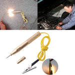 Matita per test di circuito automobilistico con luce di prova generale per penna elettrica in rame da 2 pezzi 6-24V, Copper Electric Pen