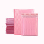 Borsa da imballaggio addensata per imballaggio logistico con pellicola a bolle di coestrusione rosa da 50 pezzi, 25x30cm, 32x38cm, 35x45cm, 35x38cm, 40x45cm, 50x45cm, 23x28cm, 28x35cm, 65x45cm