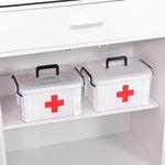 Scatola medica per famiglie Scatola per medicinali d'emergenza medica multistrato Scatola per medicinali in plastica per uso domestico, S, L, XL