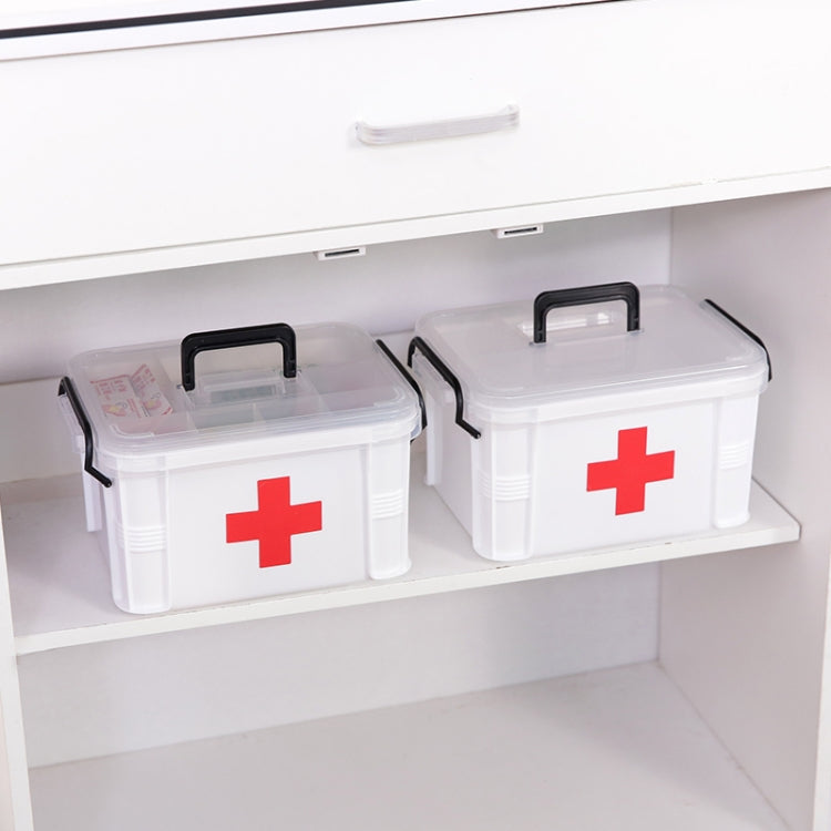 Scatola medica per famiglie Scatola per medicinali d'emergenza medica multistrato Scatola per medicinali in plastica per uso domestico, S, L, XL