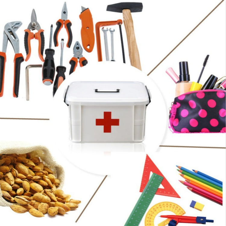Scatola medica per famiglie Scatola per medicinali d'emergenza medica multistrato Scatola per medicinali in plastica per uso domestico, S, L, XL