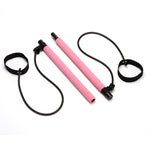 Pilates Stick Yoga Attrezzatura per il fitness Fascia per lo stretching sportivo, Pink, Purple