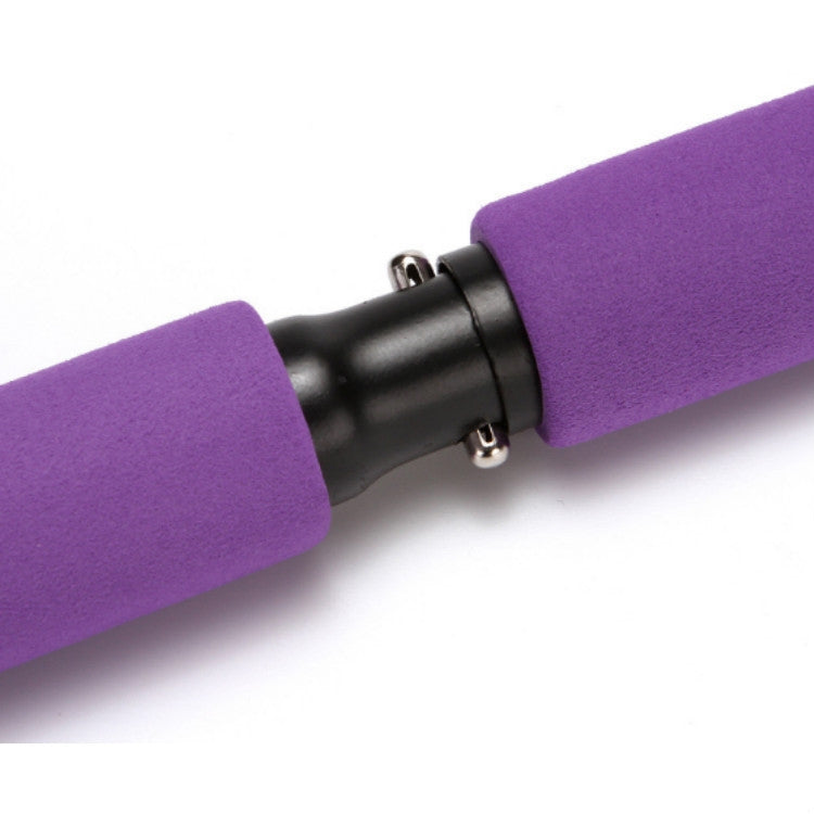 Pilates Stick Yoga Attrezzatura per il fitness Fascia per lo stretching sportivo, Pink, Purple