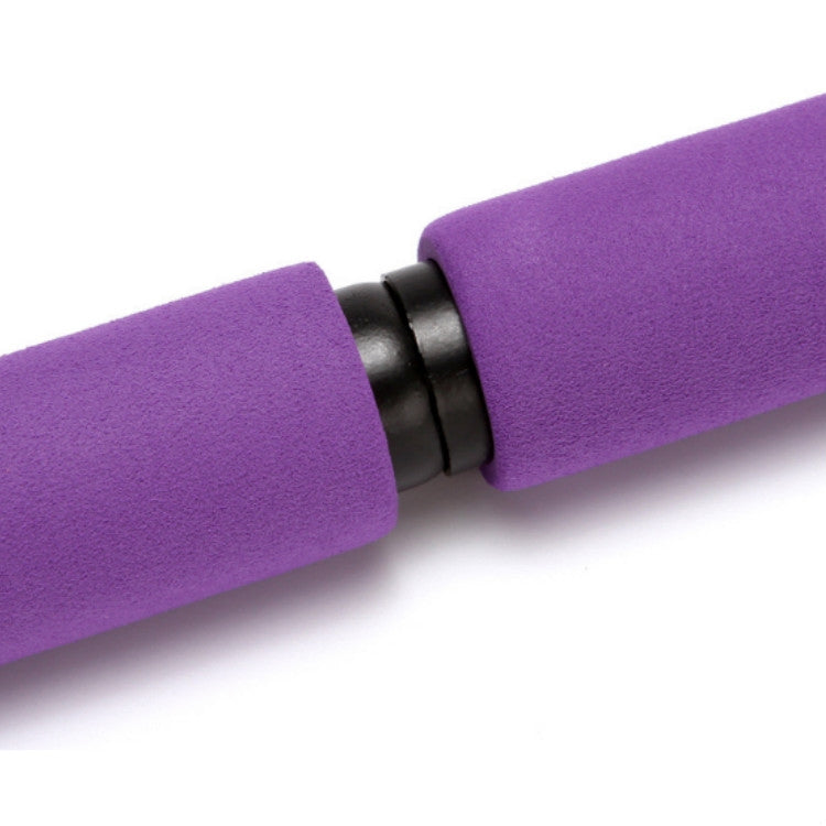 Pilates Stick Yoga Attrezzatura per il fitness Fascia per lo stretching sportivo, Pink, Purple