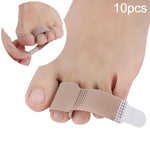 10 PCS Piastra per dita delle dita del piede Martello Gancio e anello di fissaggio Correttore Bendaggio Separatore della punta Stecca, Bandage Toe Separator Splint