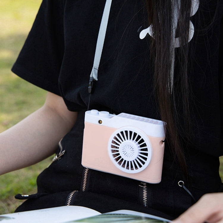 Mini ventilatore portatile per fotocamera con ricarica USB, piccolo ventilatore appeso al collo